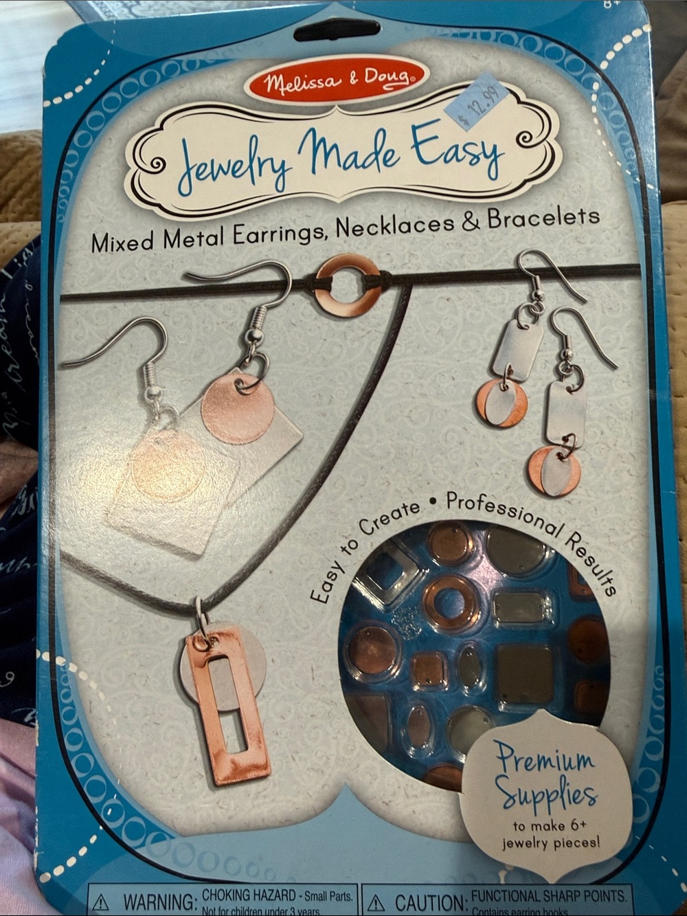 Melissa & Doug Mixed Metal Necklace Kit - Rose Gold & Silver